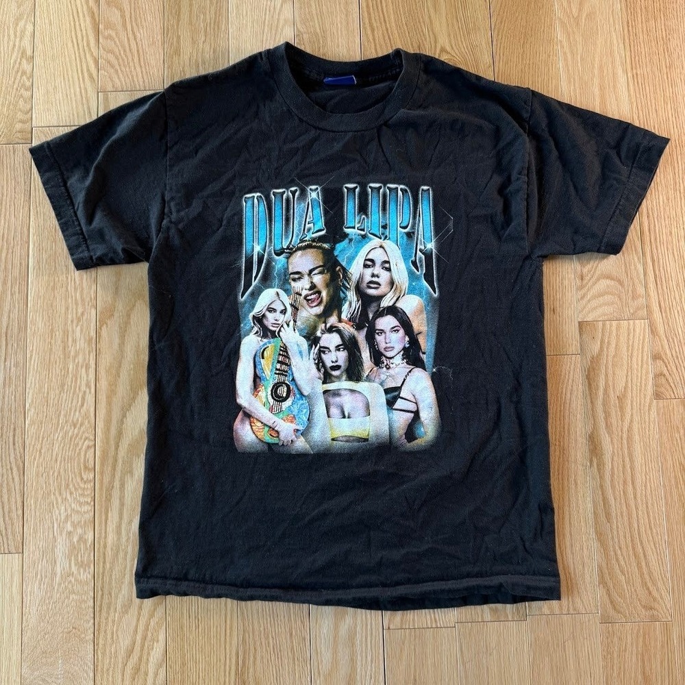 Dua Lipa Friday Beers Rap Style Graphic Tee Black Adult Medium